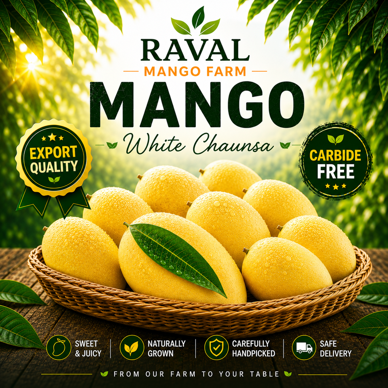 WHITE CHAUNSA FRESH MANGO BOX