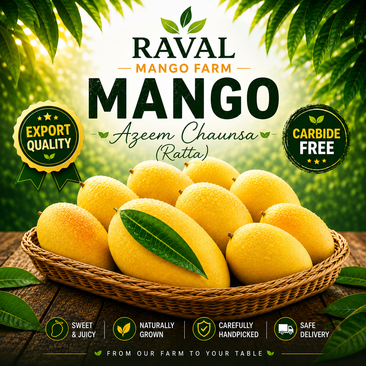 AZEEM CHAUNSA (RATTA) FRESH MANGO BOX